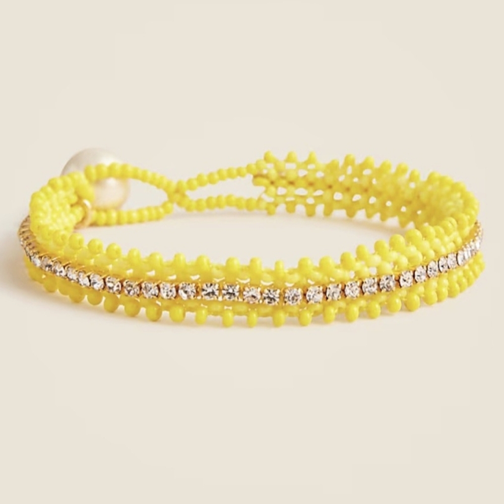 J Crew Beaded Faux Pearl Bracelet